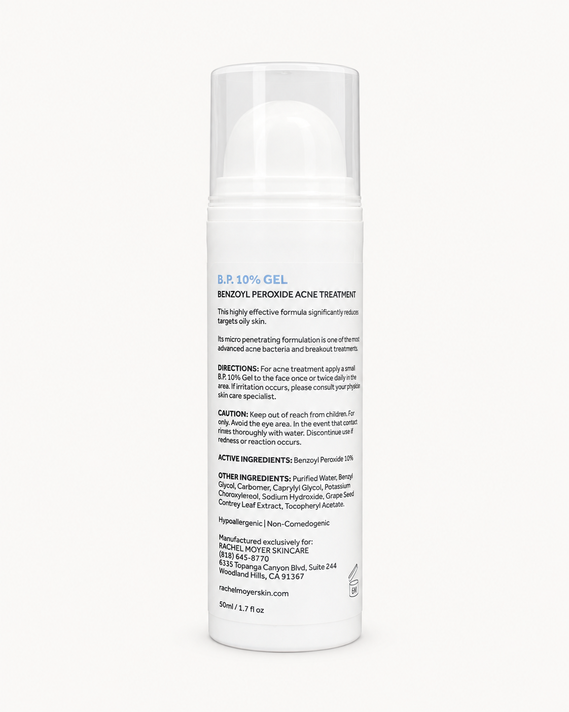 RM BP Face and Body Gel 10%