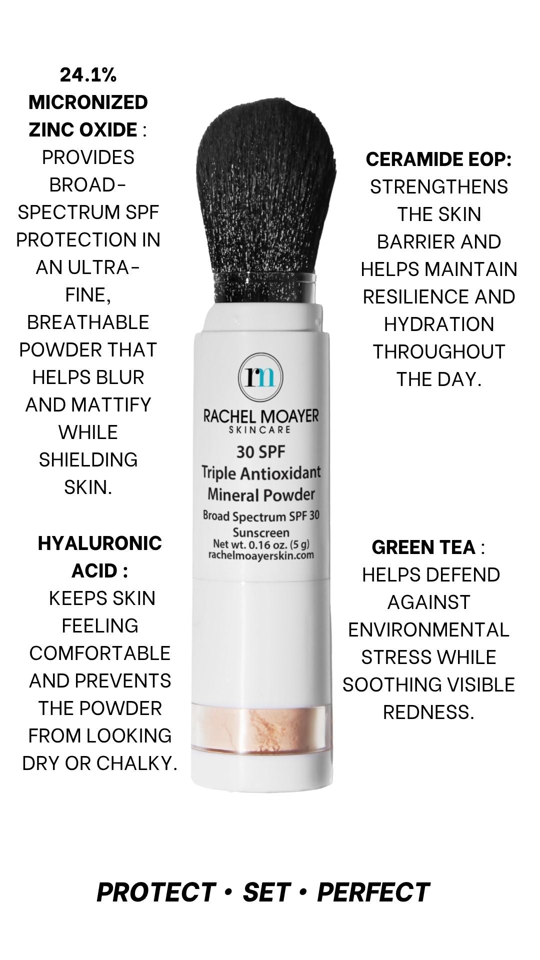 RM Triple Antioxidant Mineral Powder Broad Spectrum SPF 30 Sunscreen
